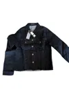 Bianco Women's Jean Jacket In Black In Black
