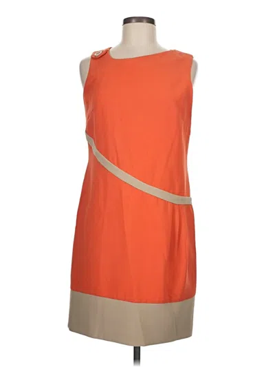 Pre-owned Biancoghiaccio Casual Dress In Orange