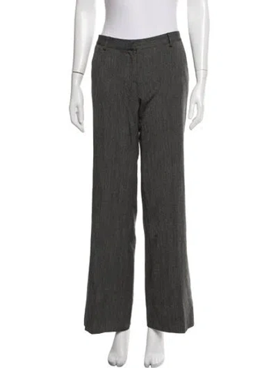 Pre-owned Biancoghiaccio Straight Leg Pants In Grey