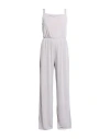 Biancoghiaccio Woman Jumpsuit Light Grey Size L Polyester, Elastane In Grey