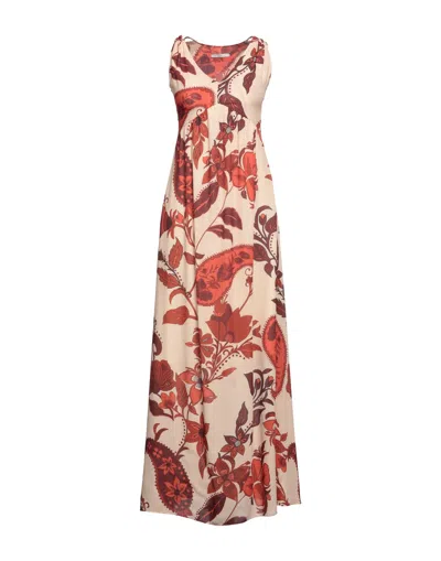 Biancoghiaccio Long Dresses In Beige