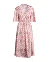 Biancoghiaccio Midi Dresses In Pink