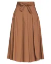 Biancoghiaccio Midi Skirts In Brown