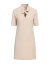 Biancoghiaccio Short Dresses In Beige