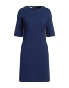 Biancoghiaccio Woman Mini Dress Blue Size 6 Viscose, Polyamide, Elastane In Blue