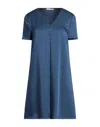 Biancoghiaccio Short Dresses In Blue