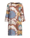 Biancoghiaccio Short Dresses In Beige