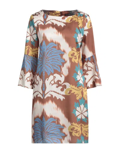 Biancoghiaccio Short Dresses In Beige