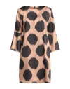 Biancoghiaccio Short Dresses In Beige
