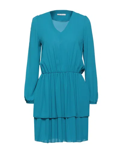 Biancoghiaccio Short Dresses In Green