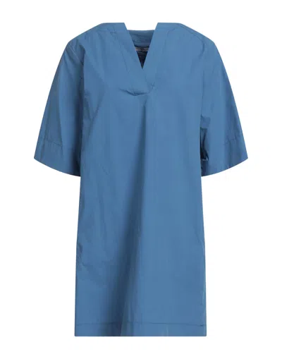 Biancoghiaccio Short Dresses In Blue