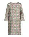 Biancoghiaccio Short Dresses In Green