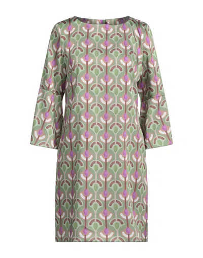 Biancoghiaccio Short Dresses In Green