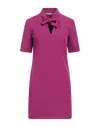 Biancoghiaccio Short Dresses In Purple