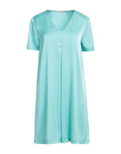 Biancoghiaccio Short Dresses In Blue