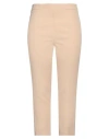 Biancoghiaccio Woman Pants Beige Size 12 Polyester, Elastane In Beige