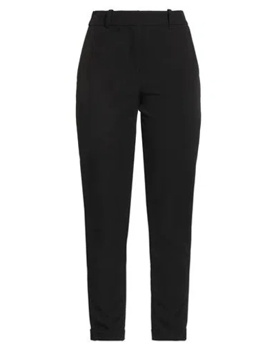 Biancoghiaccio Woman Pants Black Size 4 Polyester, Elastane