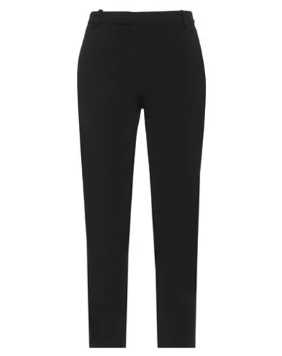 Biancoghiaccio Woman Pants Black Size 4 Polyester, Viscose, Elastane
