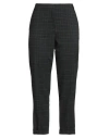 Biancoghiaccio Woman Pants Black Size 8 Polyester, Wool, Elastane