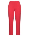 Biancoghiaccio Woman Pants Red Size 8 Polyester, Viscose, Elastane In Red