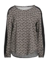 Biancoghiaccio Woman Top Black Size 6 Polyester, Elastane In Black