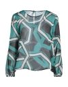 Biancoghiaccio Woman Blouse Deep Jade Size 6 Polyester In Green