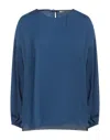Biancoghiaccio Blouses In Navy Blue