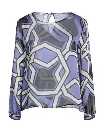 Biancoghiaccio Woman Blouse Purple Size 12 Polyester