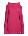 Biancoghiaccio Woman Turtleneck Magenta Size 1 Viscose, Polyester, Polyamide