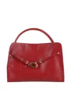 Biasia Always-on Clasp-fastening Tote Bag In Red