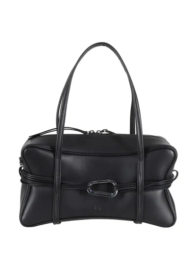 Biasia Edwige 4ever Leather Shoulder Bag In Black