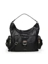 Biasia Buckle Front-pocket Shoulder Bag In Pattern