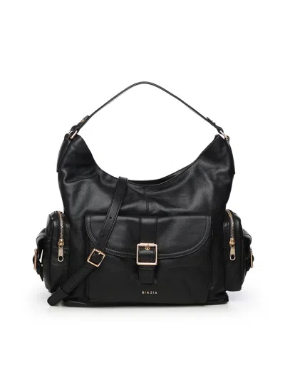 Biasia Buckle Front-pocket Shoulder Bag In Pattern