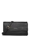 Biasia Leather Shoulder Bag In Black