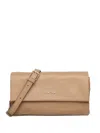 Biasia Leather Shoulder Bag In Brown