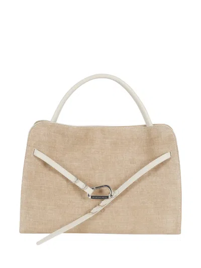 Biasia Iconic Always On Tweed-print Shoulder Bag In Neutral
