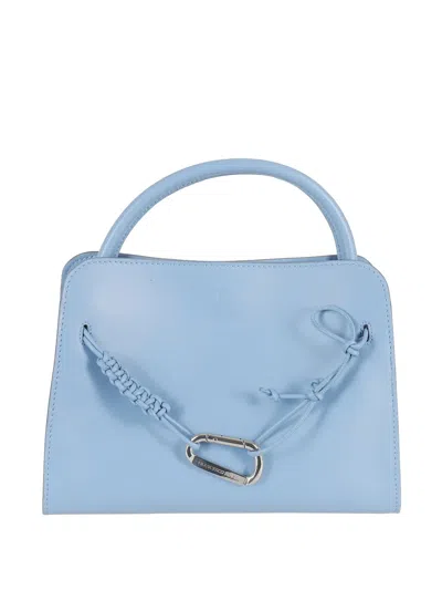 Biasia Iconic Hot Minute Leather Tote Bag In Blue