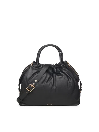 BIASIA LEATHER BAG WITH LOGO
