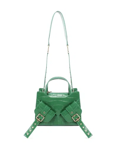Biasia Y2k.003 Crossbody Bag In Cowskin In Green