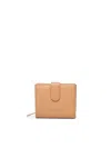 Biasia Leather Wallet With Logo In Brown