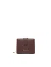 Biasia Leather Wallet With Logo In Brown