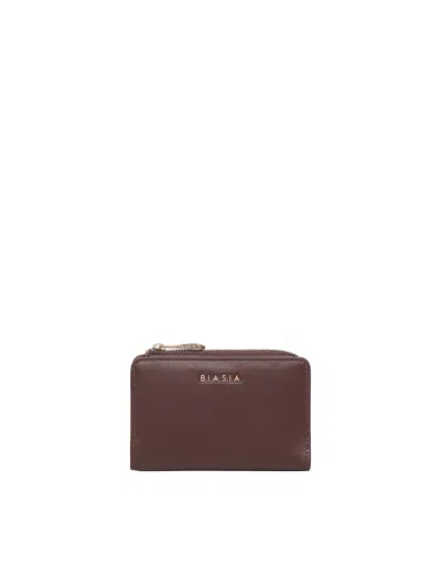 BIASIA LEATHER WALLET WITH LOGO