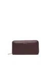 Biasia Leather Wallet With Logo In Brown