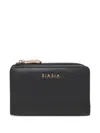Biasia Leather Wallet With Logo In Black
