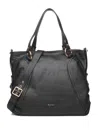 Biasia Logo-paquel Top-handle Shoulder Bag In Black