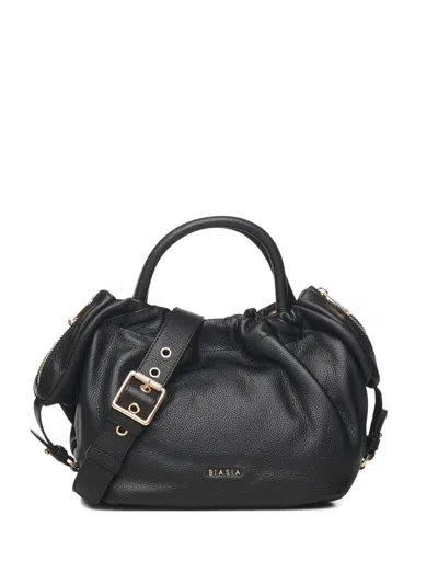 Biasia Logo-plaque Tote Bag In Black