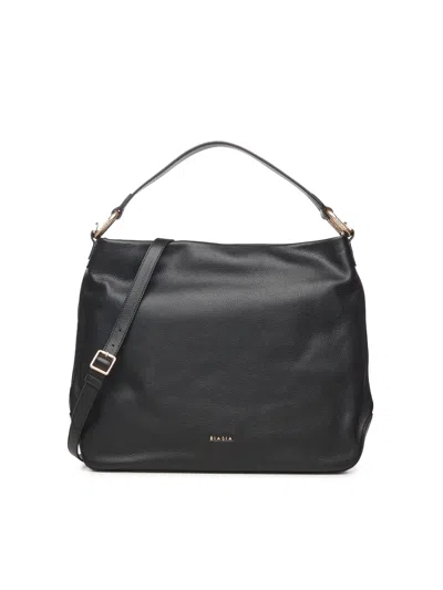 Biasia Logo Shoulder Bag In Black