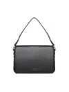 Biasia Noveau Leather Shoulder Bag In Black