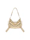 Biasia Shoulder Bag In Cowskin In Golden