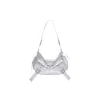 Biasia Shoulder Bag Y2k001 In Cowskin In Silver